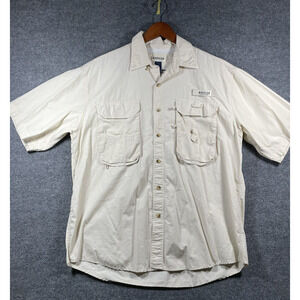Magellan Sportswear Fishing Shirt Men's XL Beige Lake Fork Breathable Utility